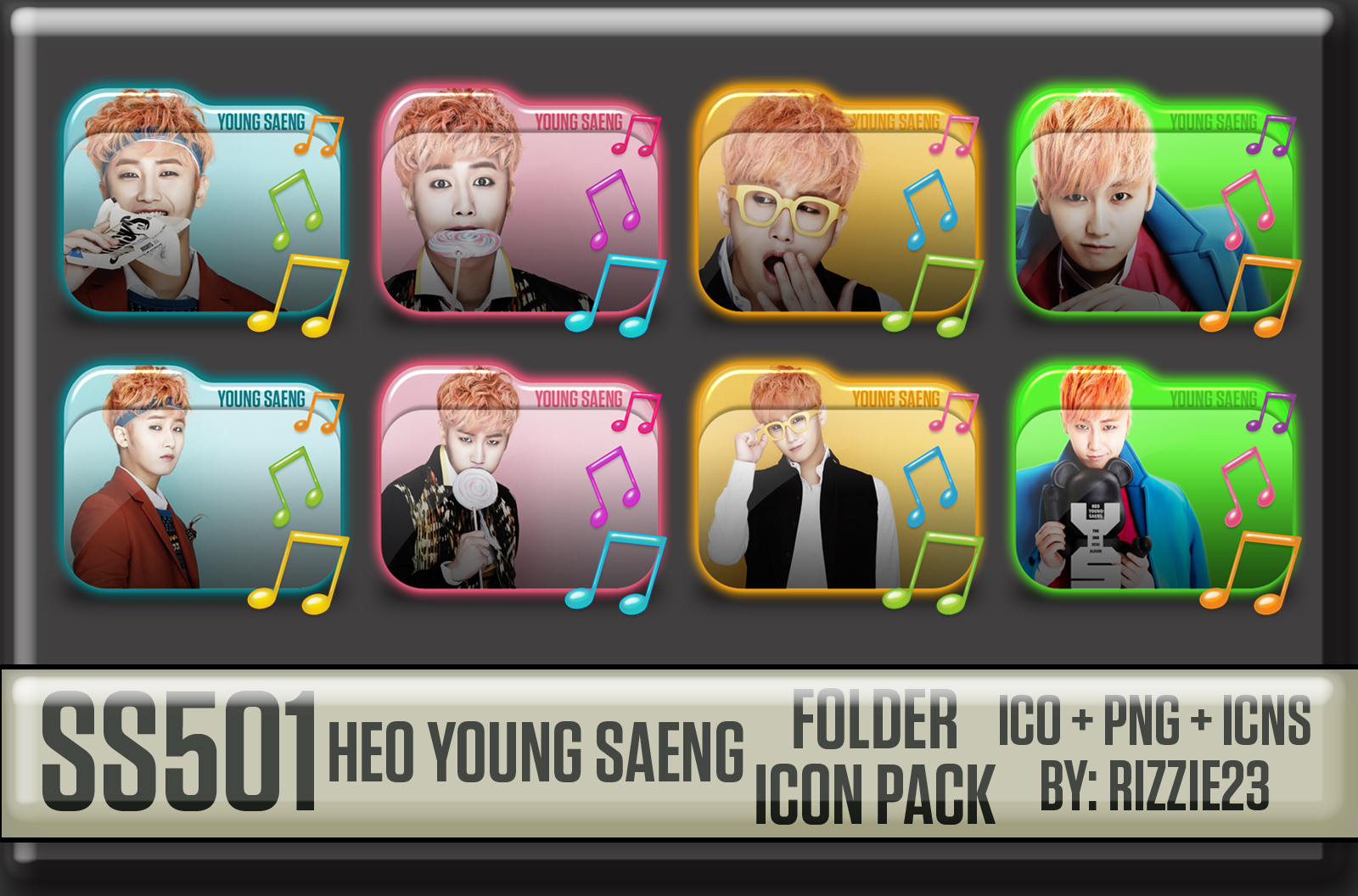 SS501 Heo Young Saeng Folder Icon Pack