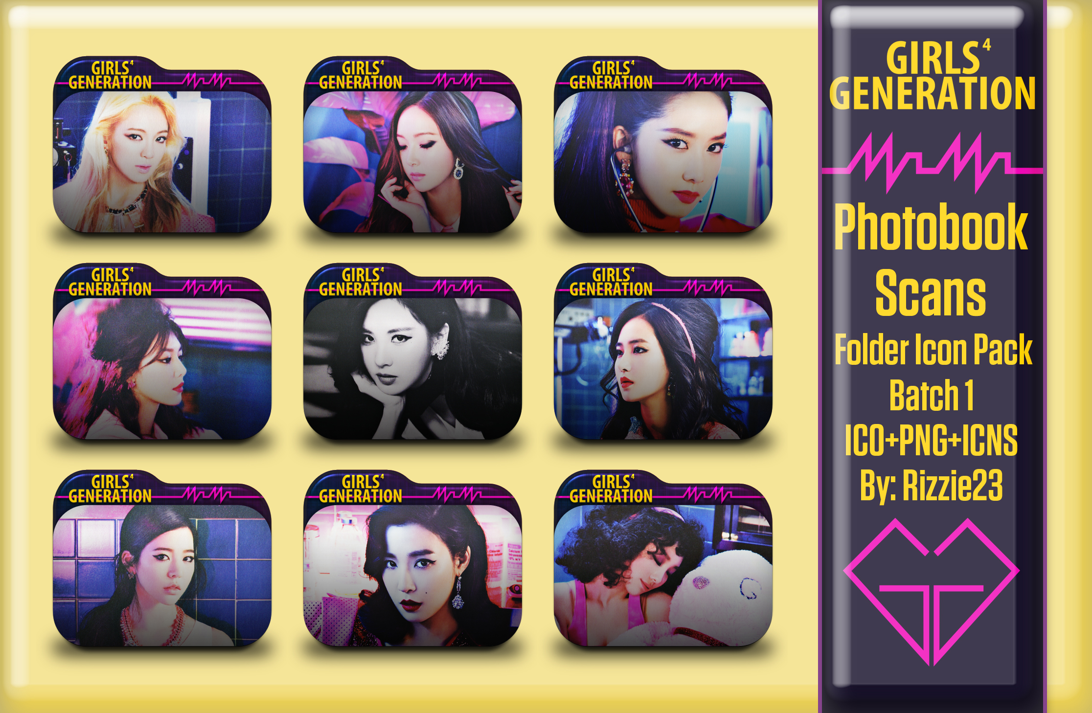 SNSD Mr. Mr. Photobook Scans Folder Icon Pack
