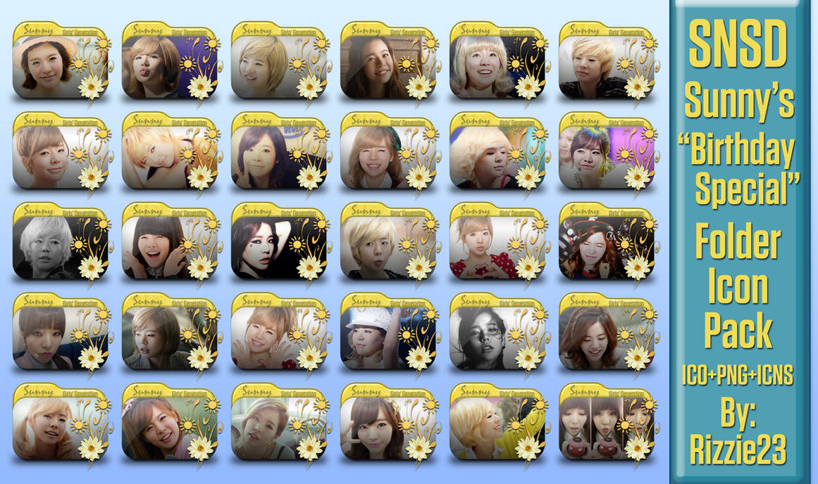 Sunny's Birthday Special Folder Icon Pack by Rizzie23 on DeviantArt