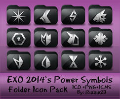 EXO 2014's Power Symbols Folder Icon Pack