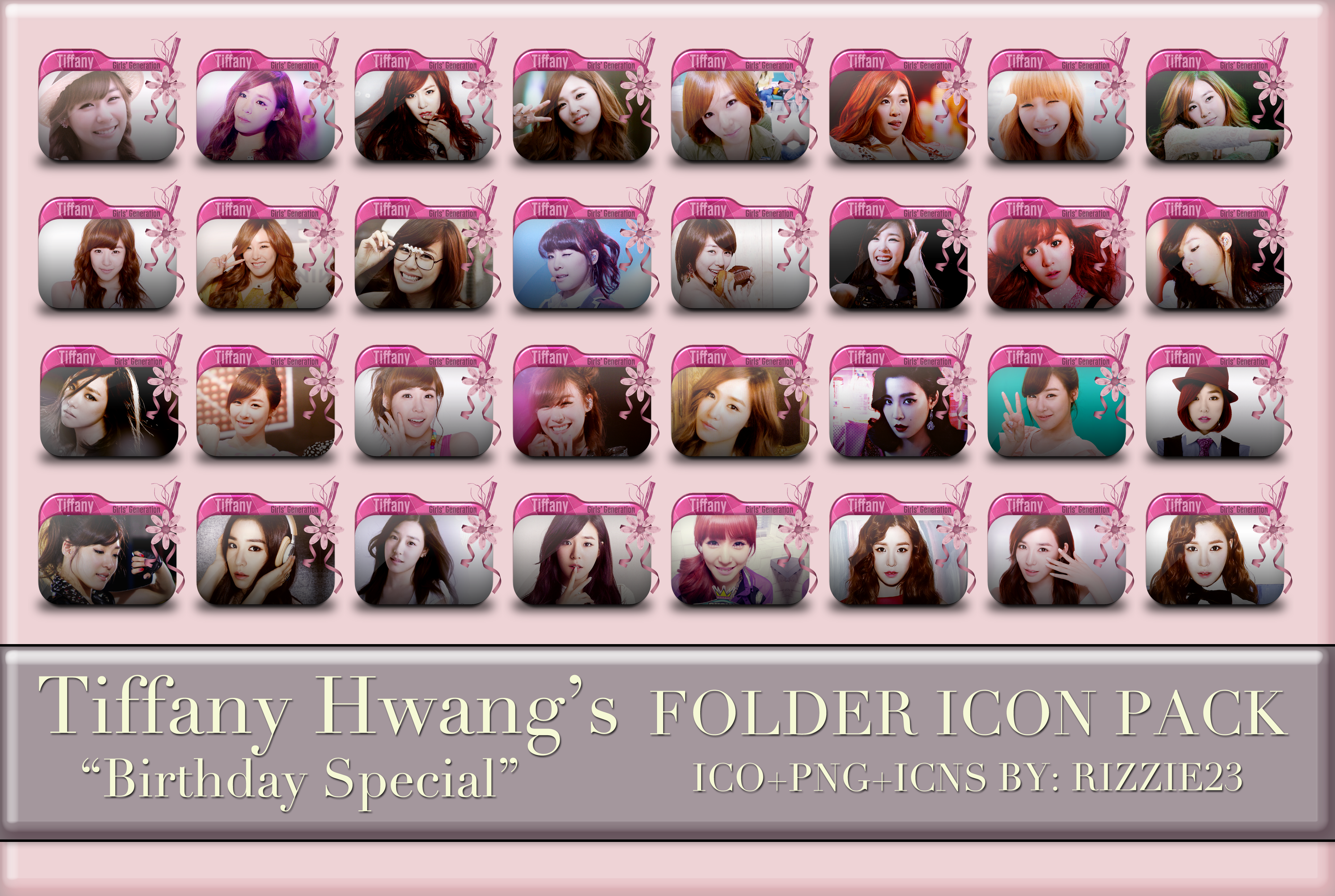 SNSD Tiffany's Birthday Special Folder Icon Pack