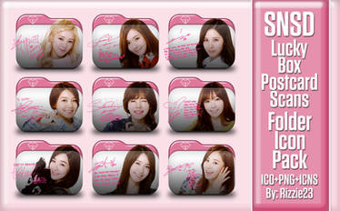 SNSD Lucky Box PC Scans Folder Icon Pack