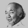 Pat Morita -Mr. Miyagi KarateKid  MSPaint Portrait