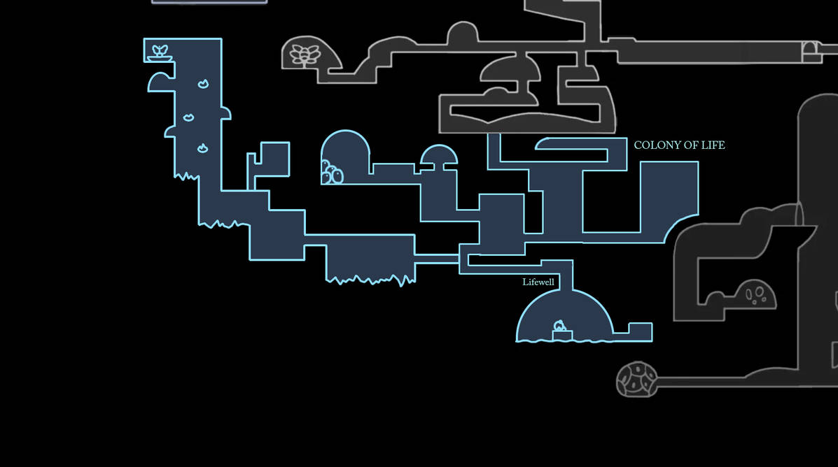 Земли упокоения hollow knight карта