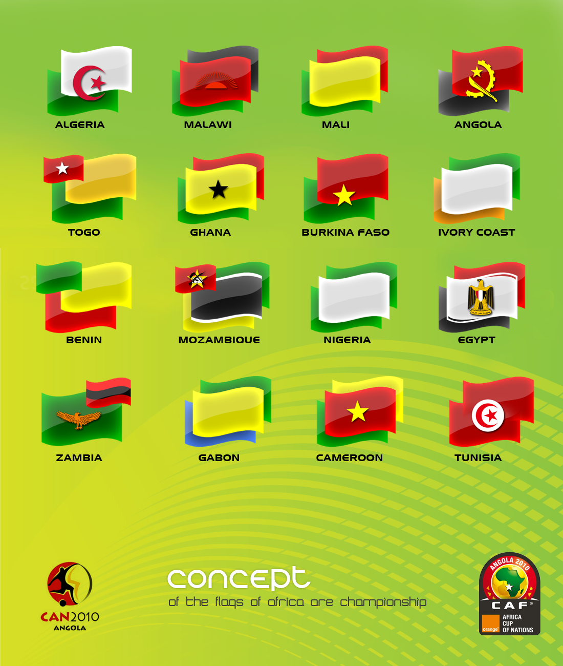 flags of Africa...angola 2010