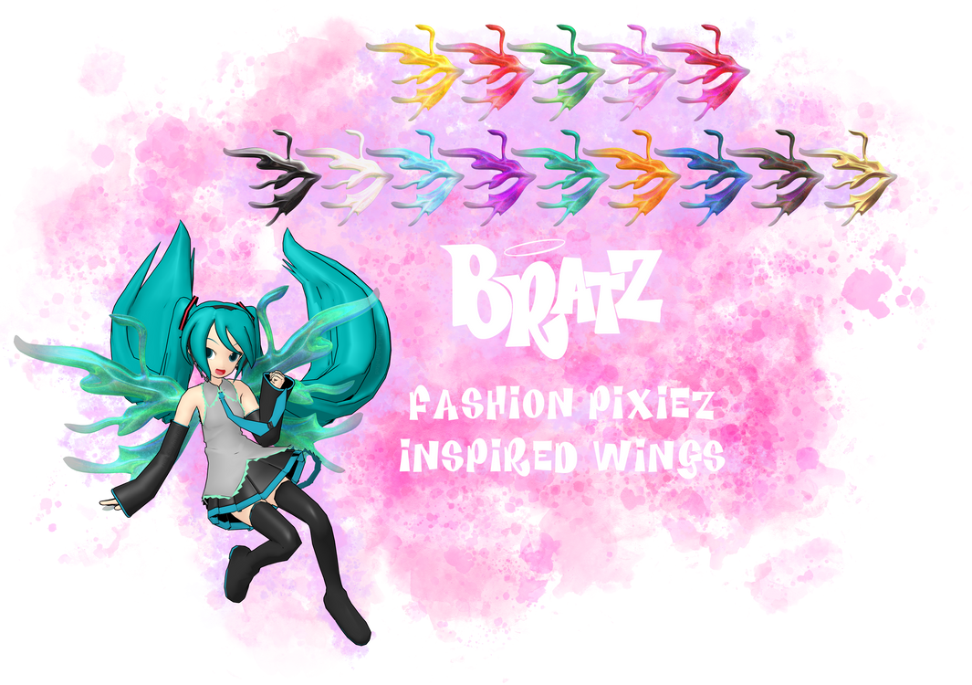 .MMD. Bratz Fashion Pixiez Wings DL by TheLadyInRed on DeviantArt