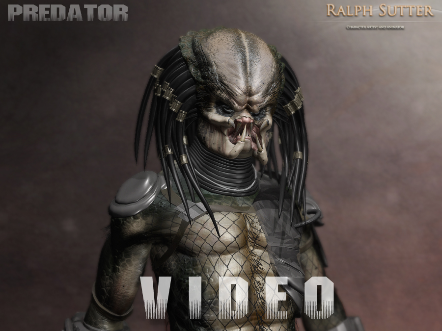 Predator - 3D  -Rig, render and Animation test