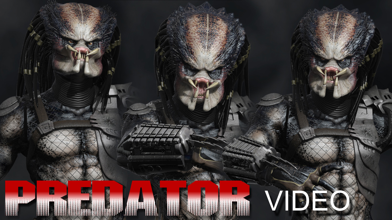 Predator - 3D Model - Motion and Render Test VIDEO