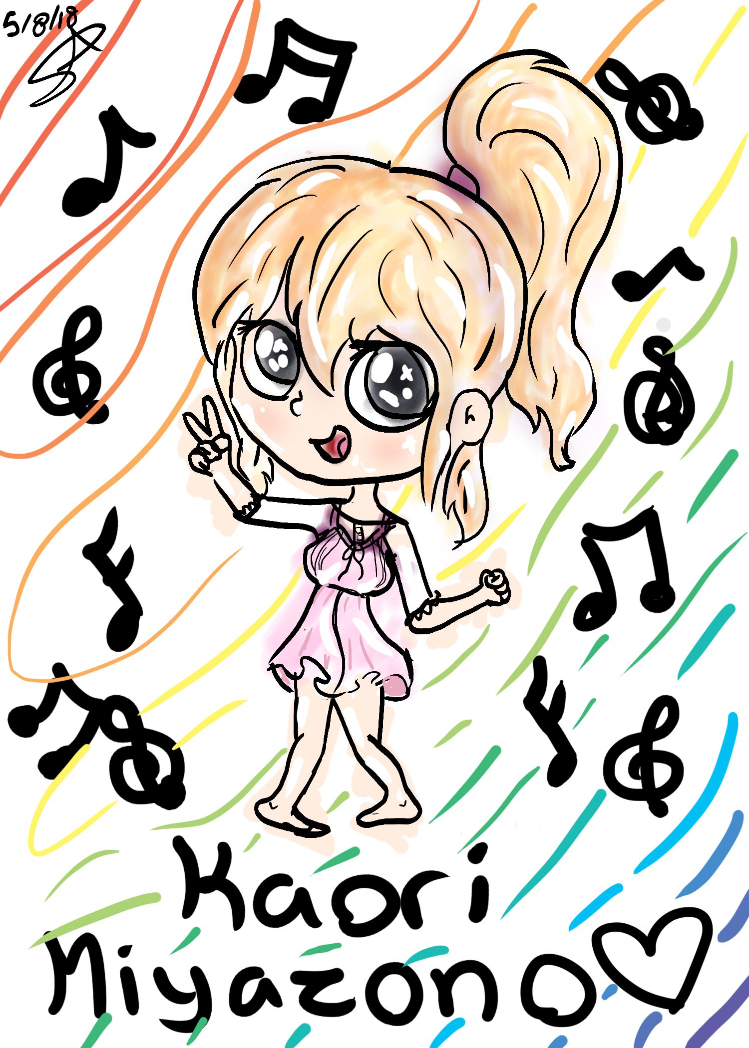 Kaori Miyazono Chibi by shidoniart on DeviantArt