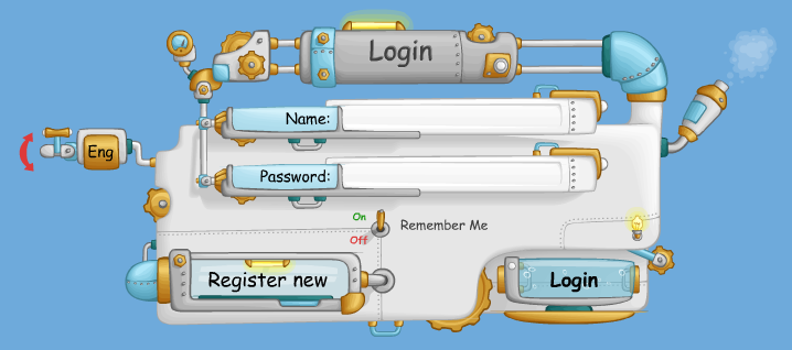 login and register