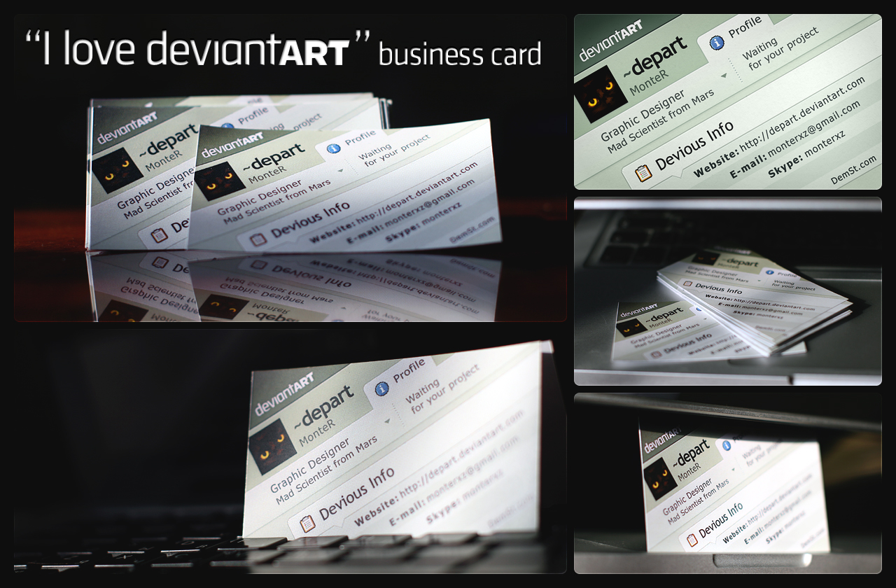 i love dA business card by monterxz