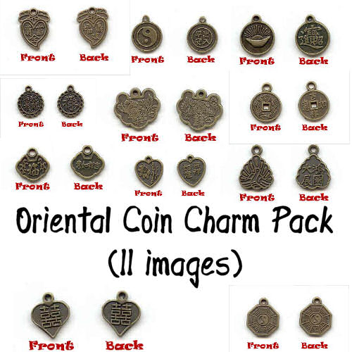 Oriental Coin Charm Pack