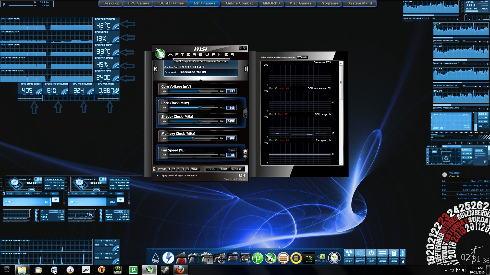 BlueAfterburner-GPU monitoring