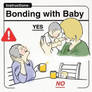 Bonding with baby (coloured)