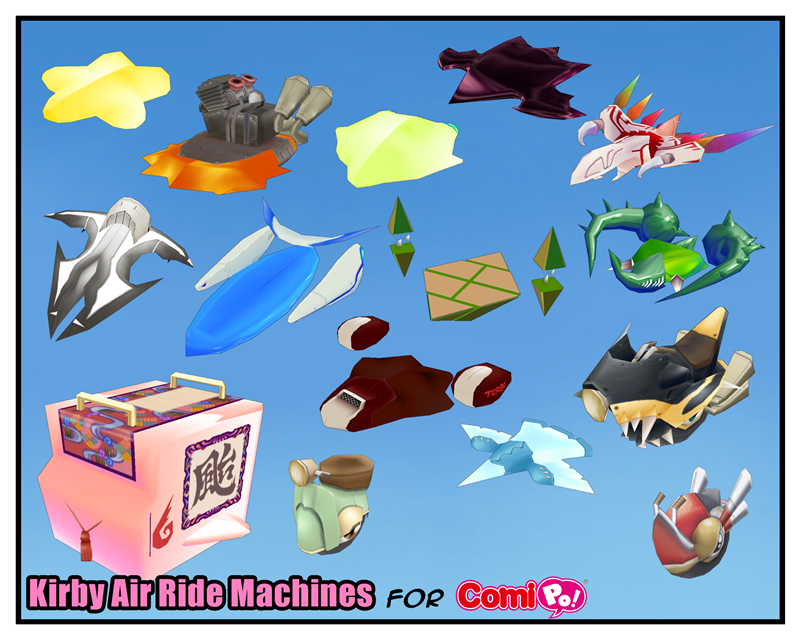 Kirby Air Ride Vehicles