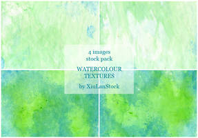 Green Watercolour on Rough Paper - Texture Pack