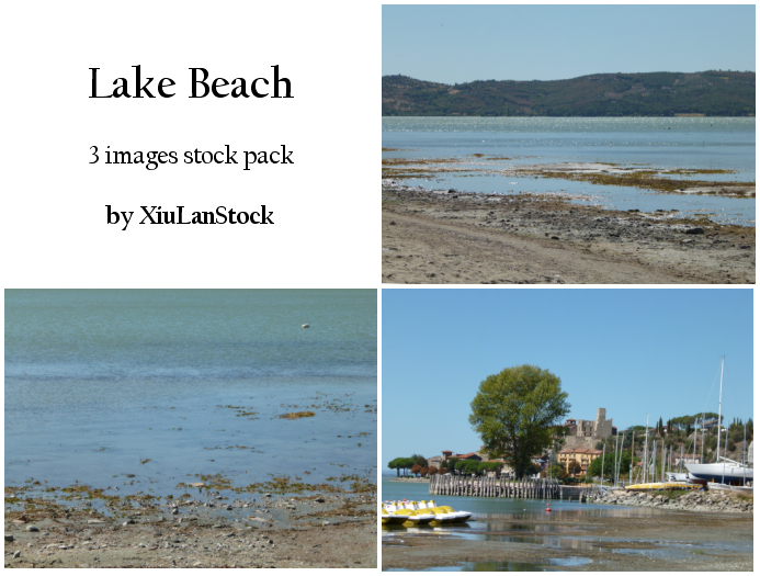 Lake Beach - 3 Images Stock Pack