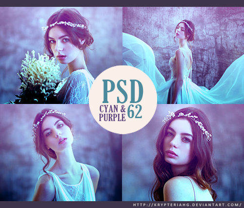 PSD 62 - Cyan and Purple by KrypteriaHG on DeviantArt