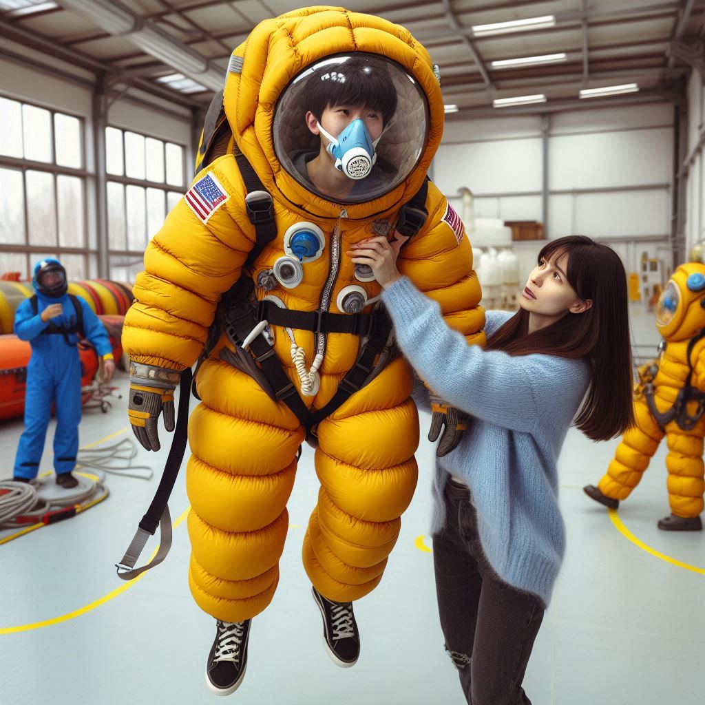 Slave in space suit by spzcesuit on DeviantArt