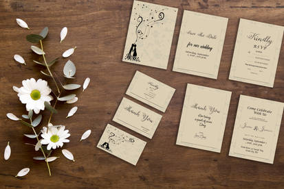 Elegant Card Wedding Invitation