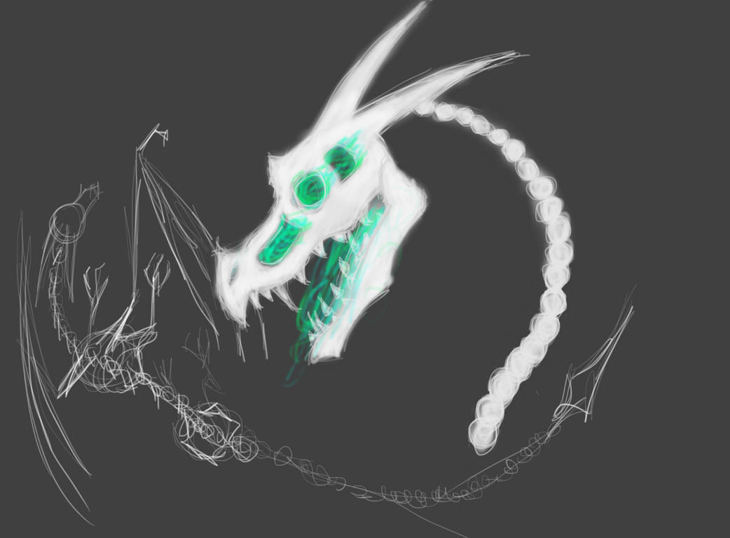 Undead Dragon scetch by sillwolf on DeviantArt