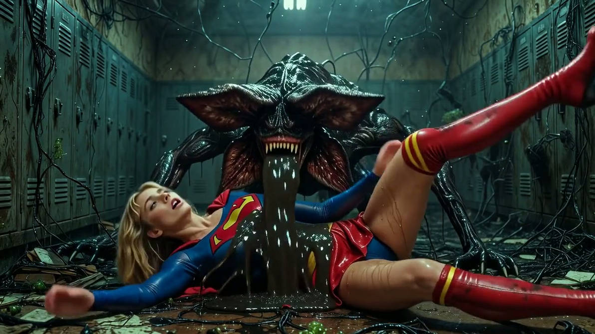 Supergirl versus the Demogorgon by justnorm on DeviantArt