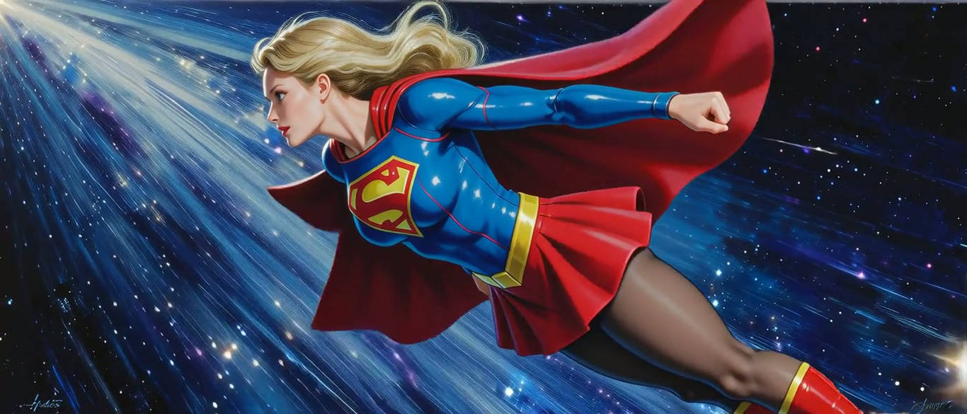 Supergirl in the Cosmos by justnorm on DeviantArt