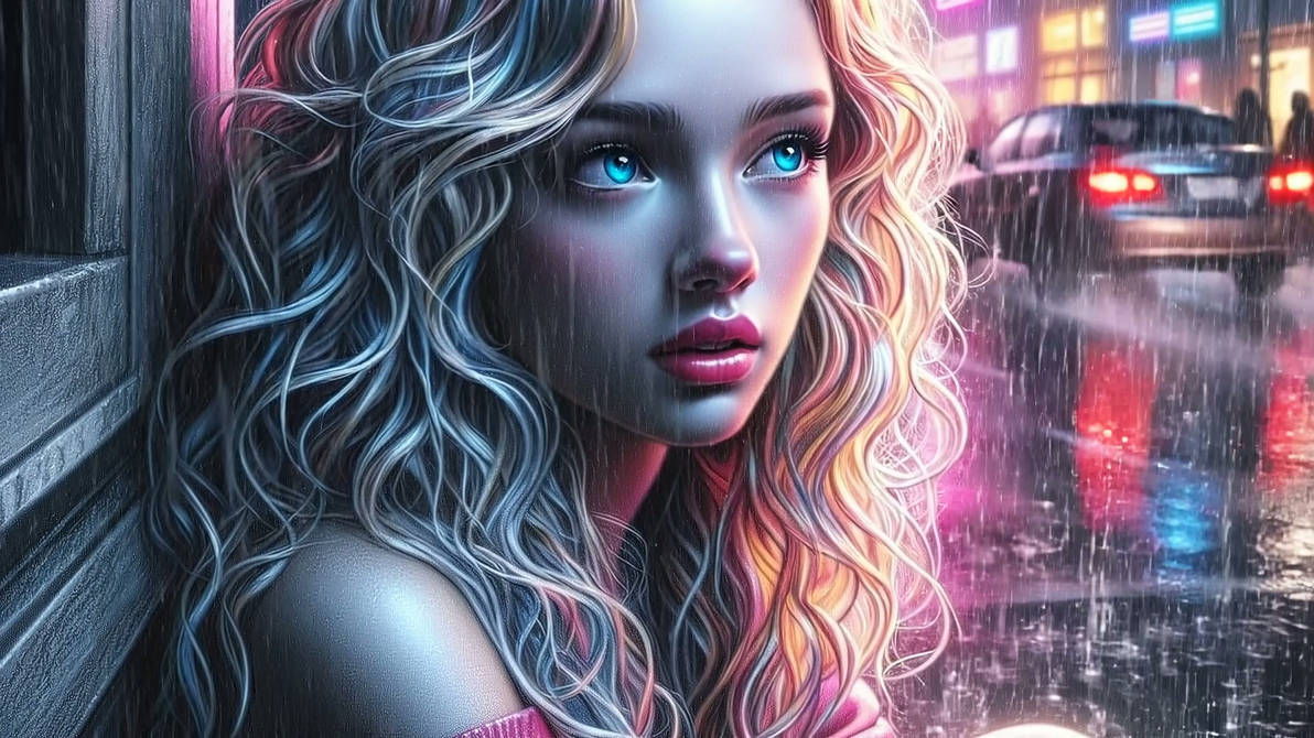 Girl in the Rain by justnorm on DeviantArt