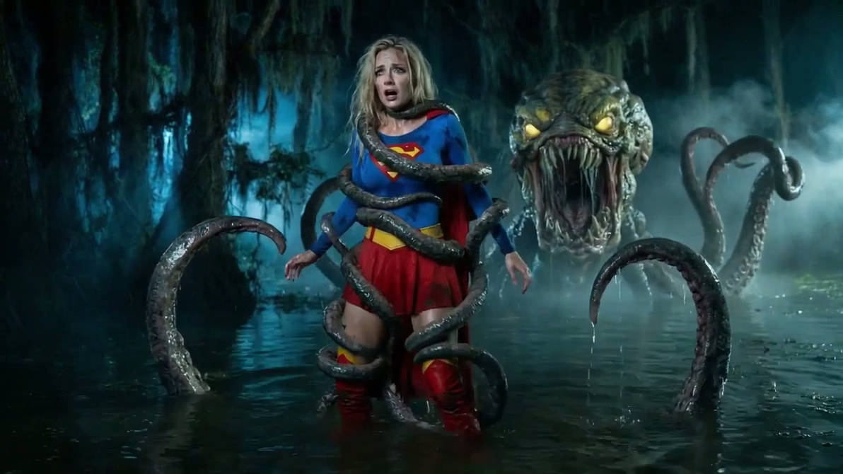 Supergirl Helpless in the Tentacle Swamp! by justnorm on DeviantArt
