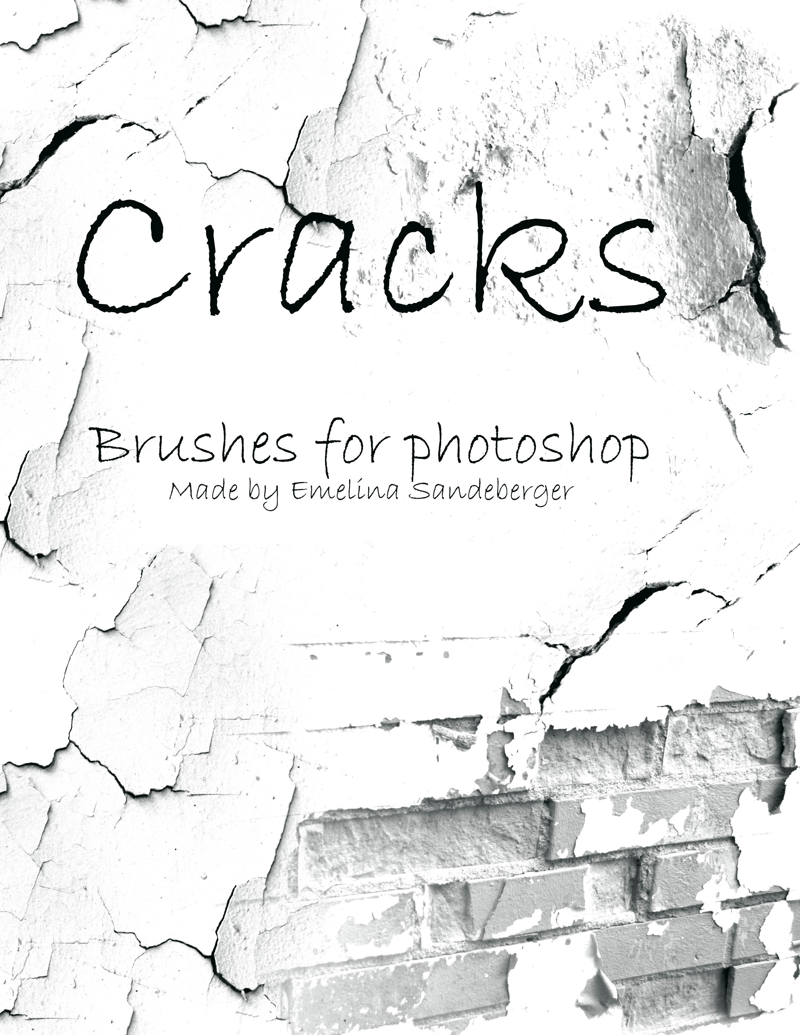 CRACKS AND DECAY - 4 brushes for photoshop