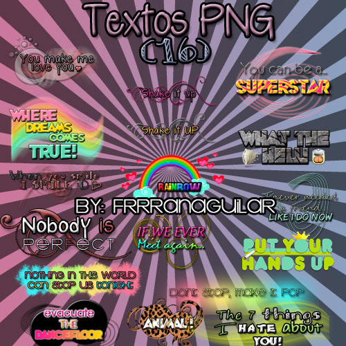 Textos PNG