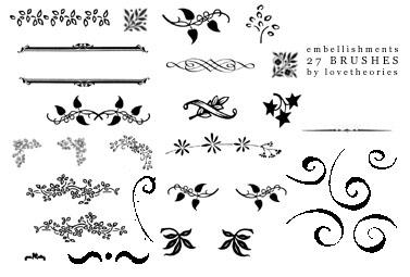 Embellishment brushes