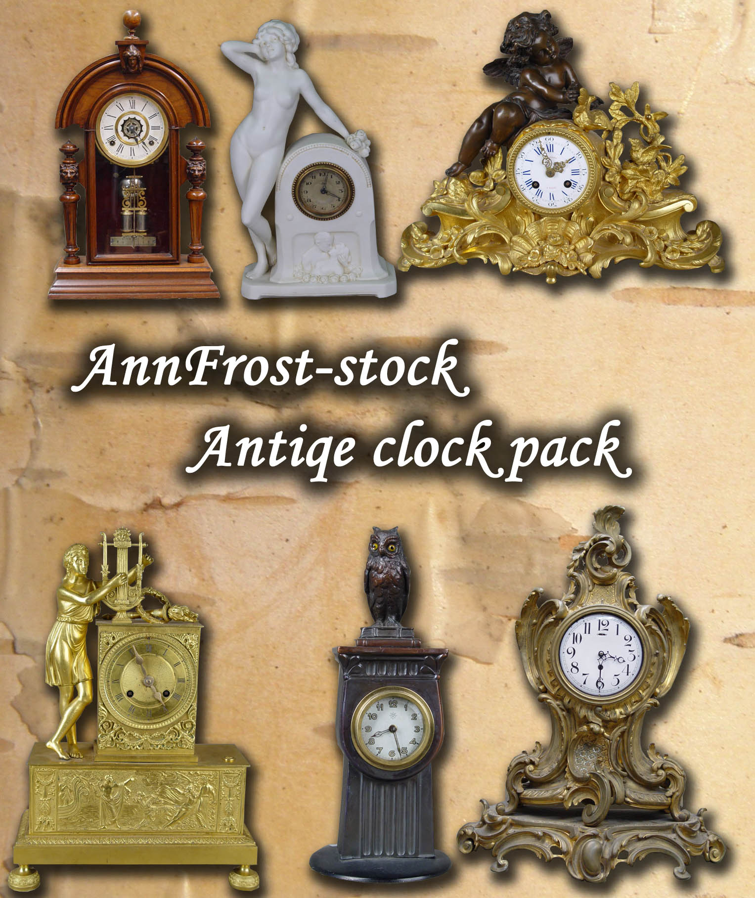 Antique clock pack