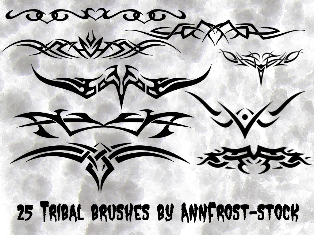 Tribal Tattoo brush set