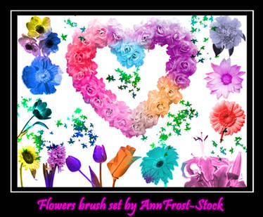 Flowers brush set