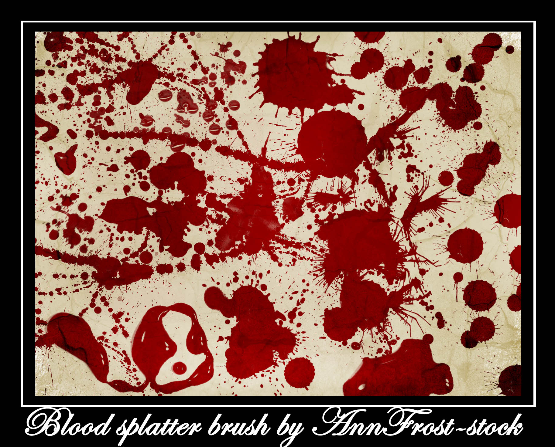 Blood splatter brush