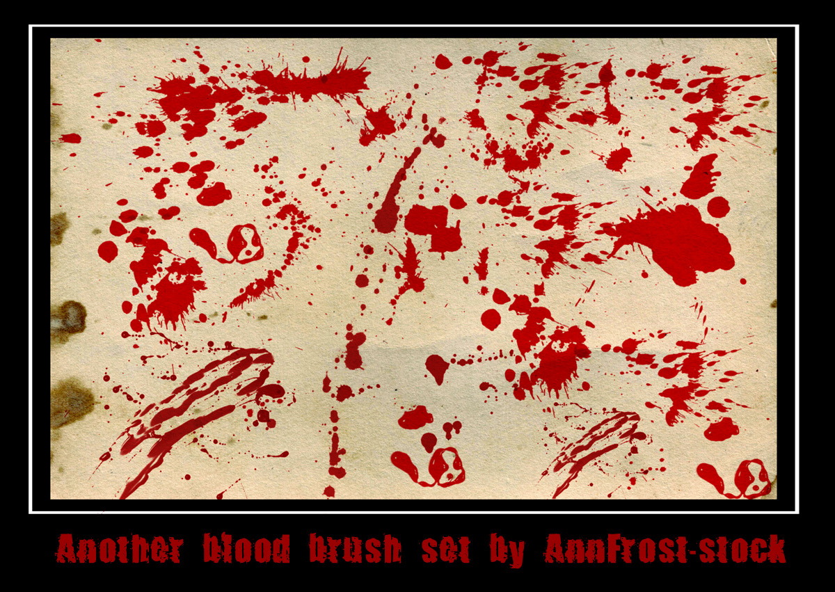 Another blood brush set