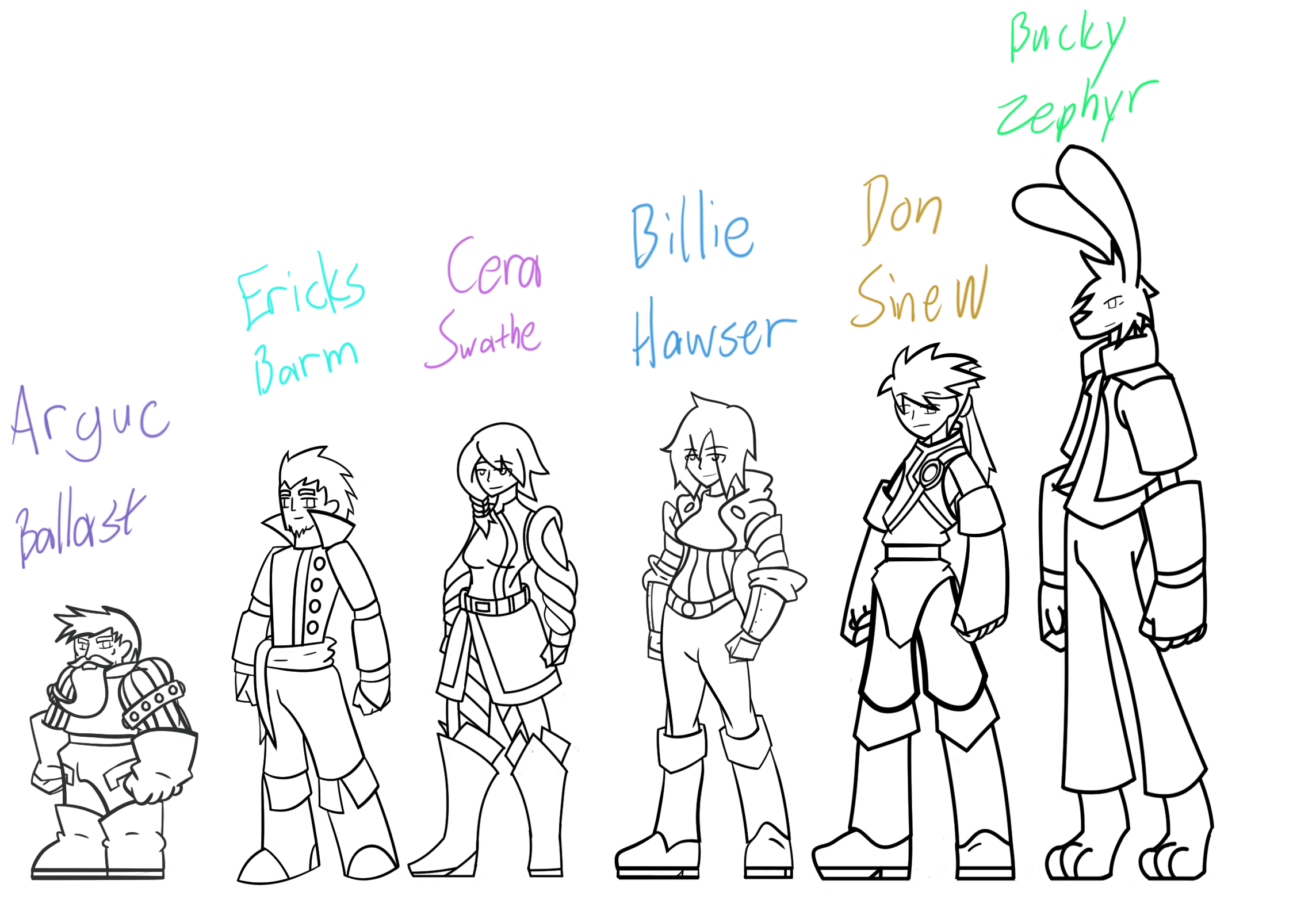 Homework: Character Concepts by Deterex525 on DeviantArt