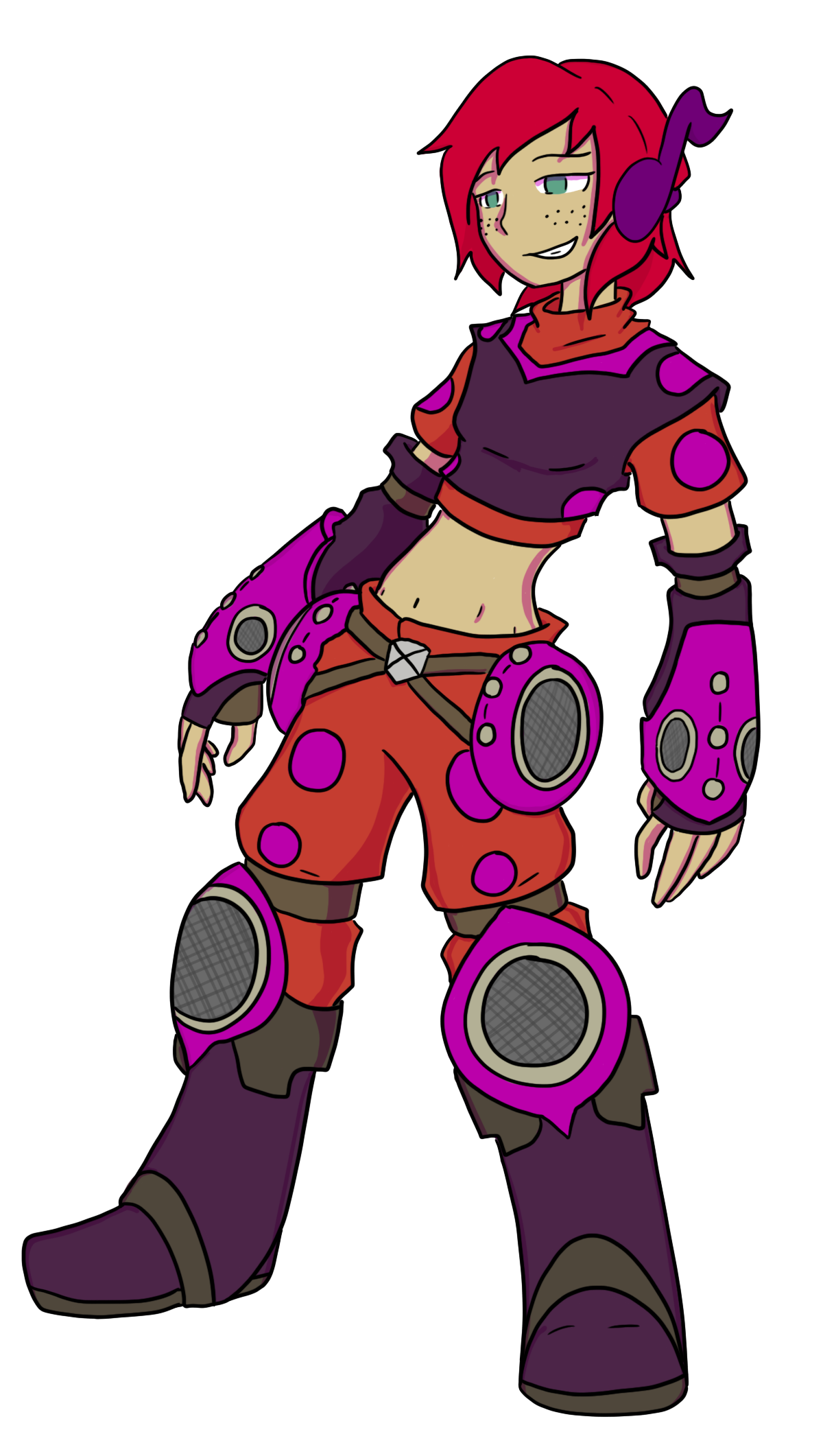 Melody Strums Redesign and Colored by Deterex525 on DeviantArt