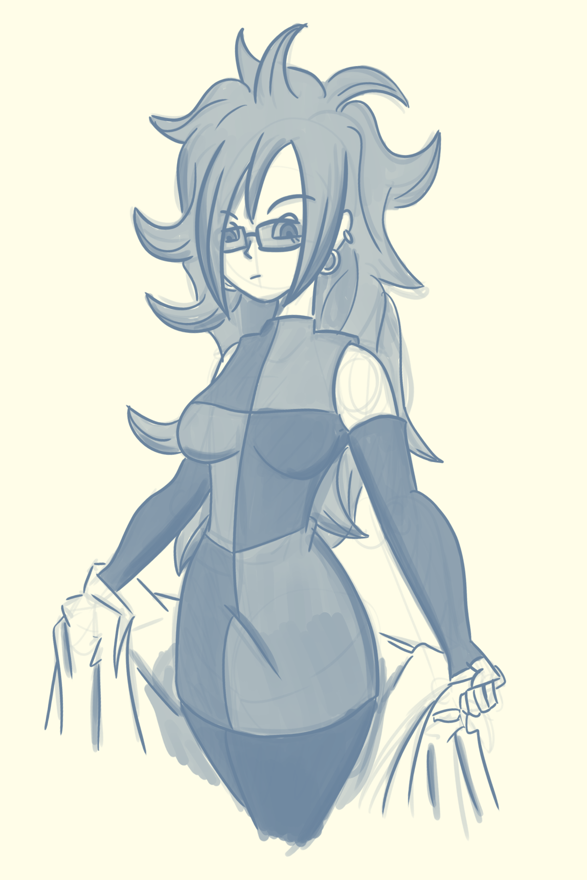 Android 21 Sketch by Deterex525 on DeviantArt