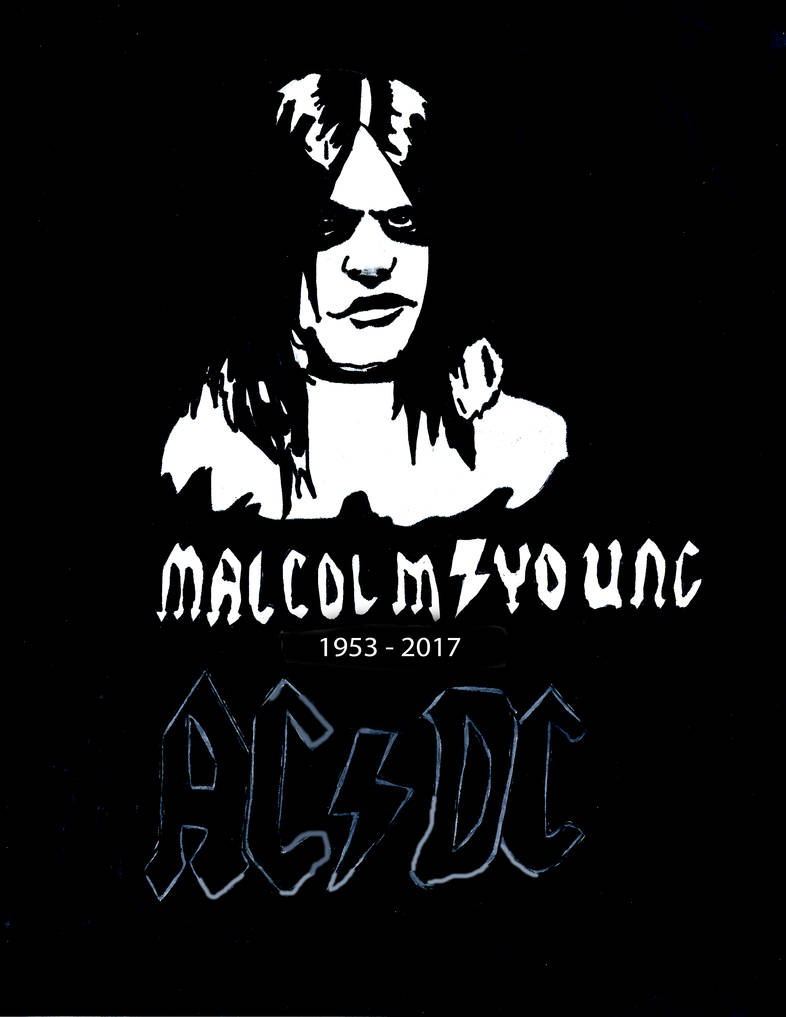 Malcolm Young by SuperSaiyanI9000 on DeviantArt