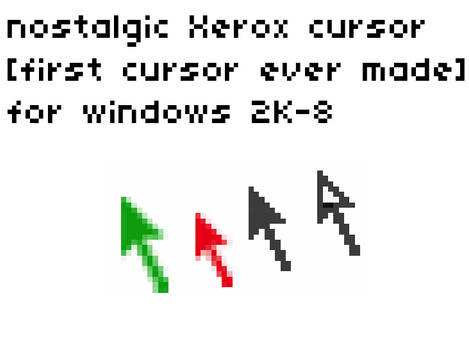 Nostalgic xerox cursor