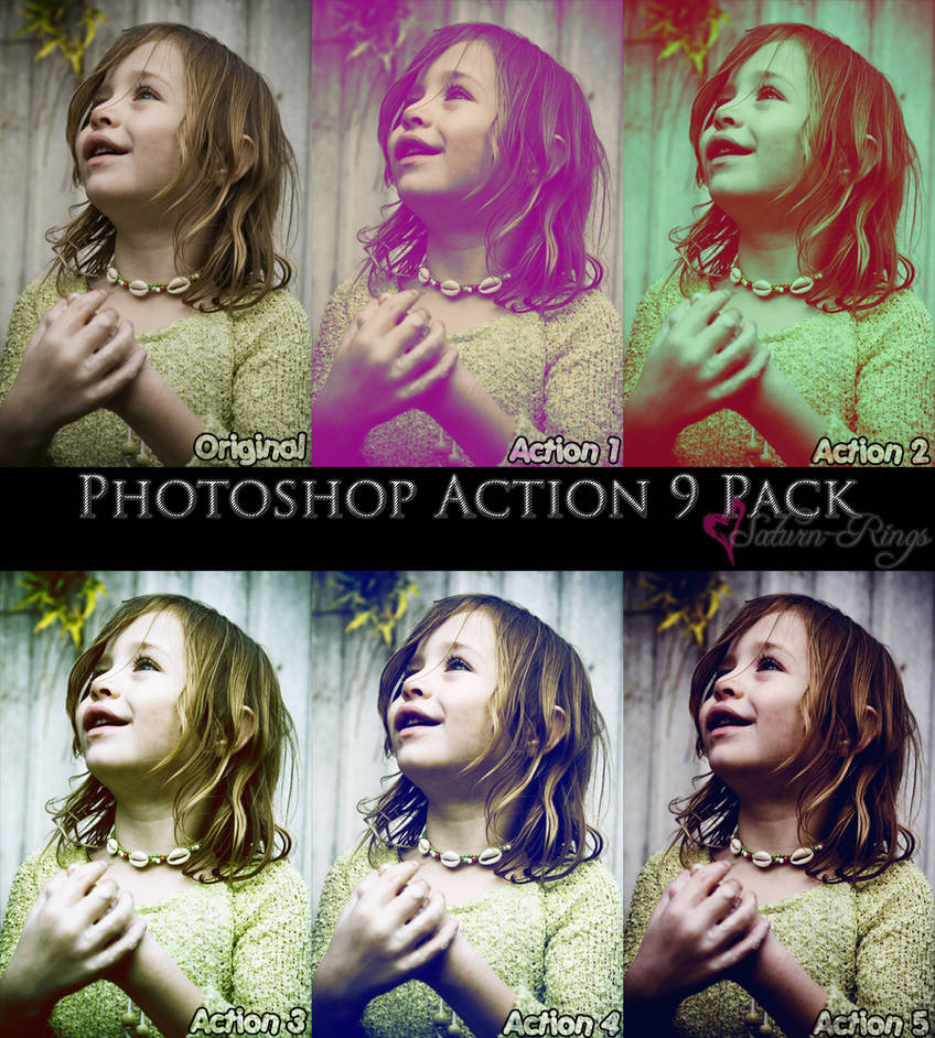Photoshop Action 9 Pack by saturn-rings