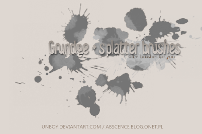 Splatter and Grunge brushes