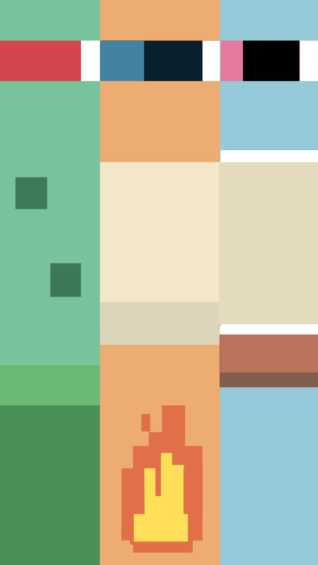 Pokemon Kanto Starters Minimal Iphone Wallpaper By Sylvester Obsesser On Deviantart