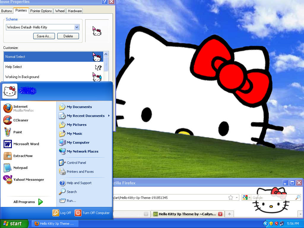 Hello Kitty Xp Theme by CailynDizon on DeviantArt