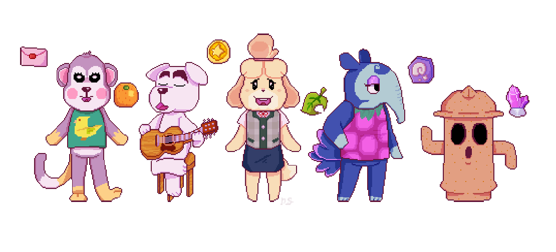 Animal Crossing New Leaf Pixel Art Gif By Citrongarde On Deviantart Check out our animal crossing pixel art selection for the very best in unique or custom, handmade pieces from our shops. animal crossing new leaf pixel art