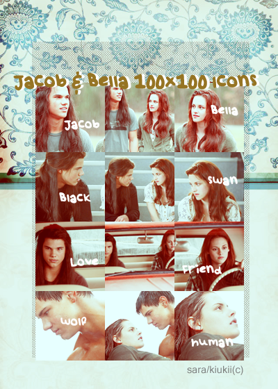 Jacob and  Bella 100x100 icons