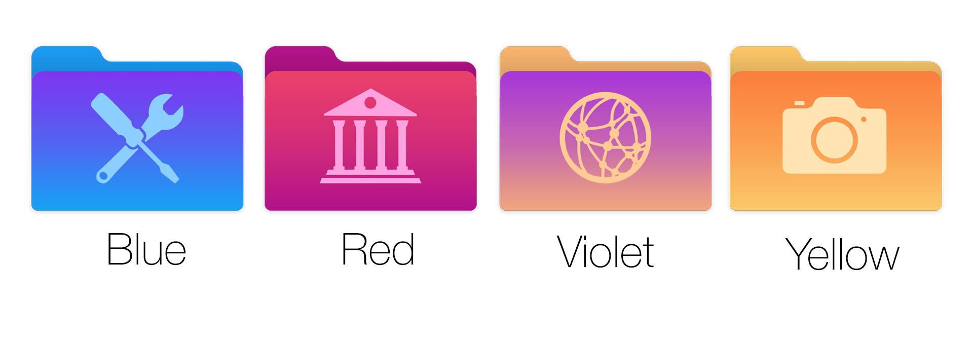 Gradient Folders