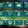 OS X  Folders green